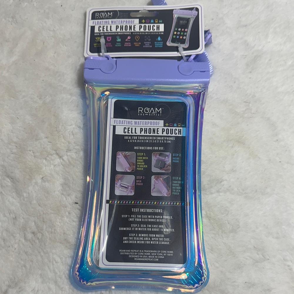 Roam and Repeat floating waterproof cell phone pouch